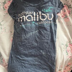Hollister Dark Blue Logo Tee